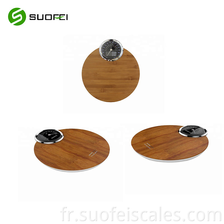 SF180A Vente chaude Bamboo Digital Body Weight Scale électronique de salle de bain en bois Scale